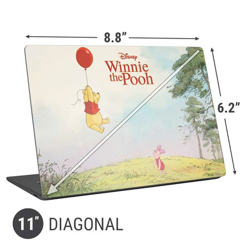 Disney Winnie the Pooh Red Ballon Universal Laptop 11in (8.8 x 6.2in) Skin